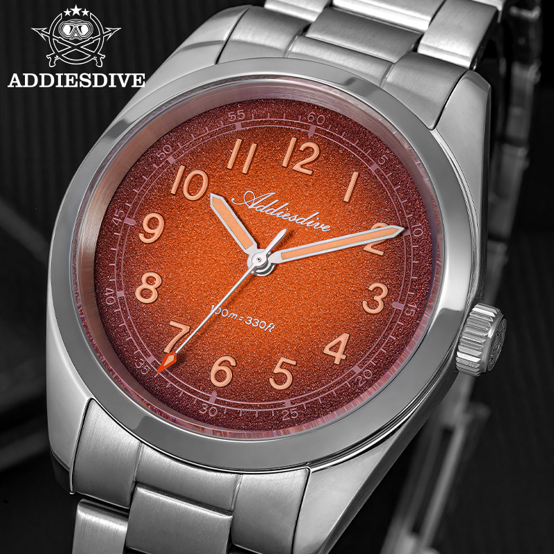 Stainless Bracelet Diver - ADDIESDIVE Sapphire Glass 36mm Men Watches