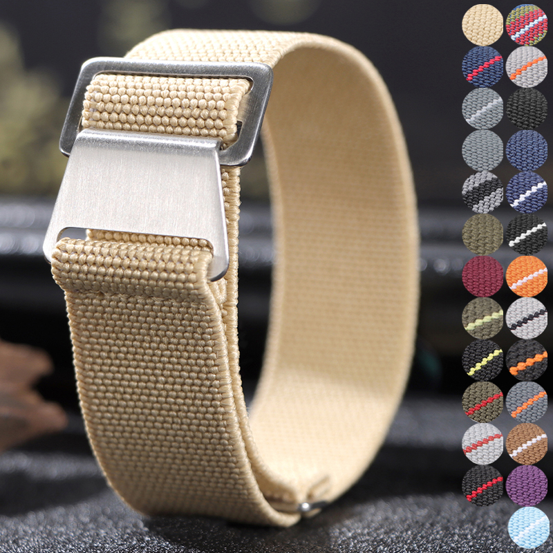18/20/22mm Elastic Nylon Watch - Parachute Strap Elastic avis et prix