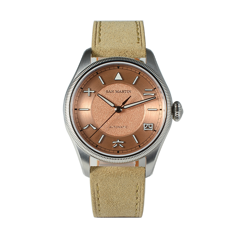 San Martin Men Automatic Watch - Leather Strap Quick Release avis et prix