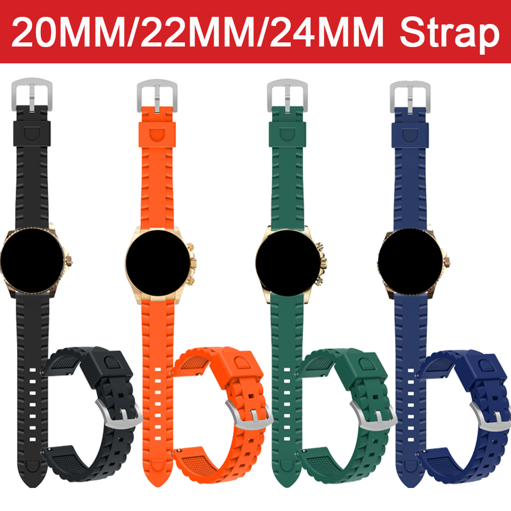 Soft Silicone Strap For 20mm 2 - Silicone Watch Band 22Mm avis et prix