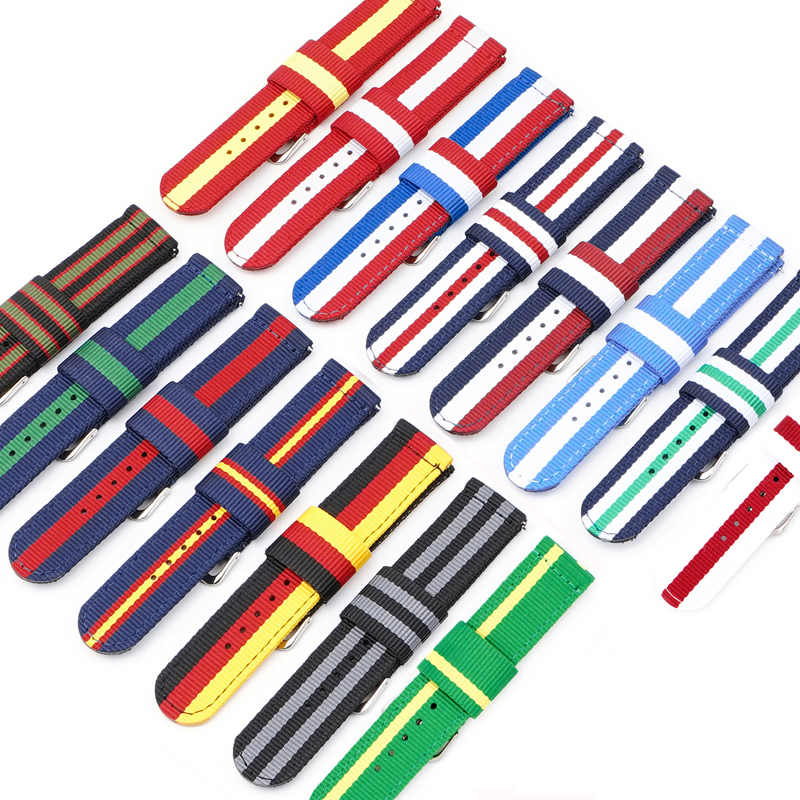 Nylon Watch Strap 20mm 22mm Qu - Canvas Strap Watch avis et prix