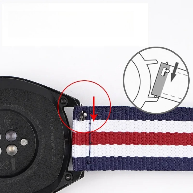 Nylon Watch Strap 20mm 22mm Qu - Canvas Strap Watch avis et prix