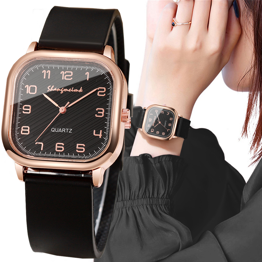 Fashion Square Women Watches C - Silicone Band Women avis et prix