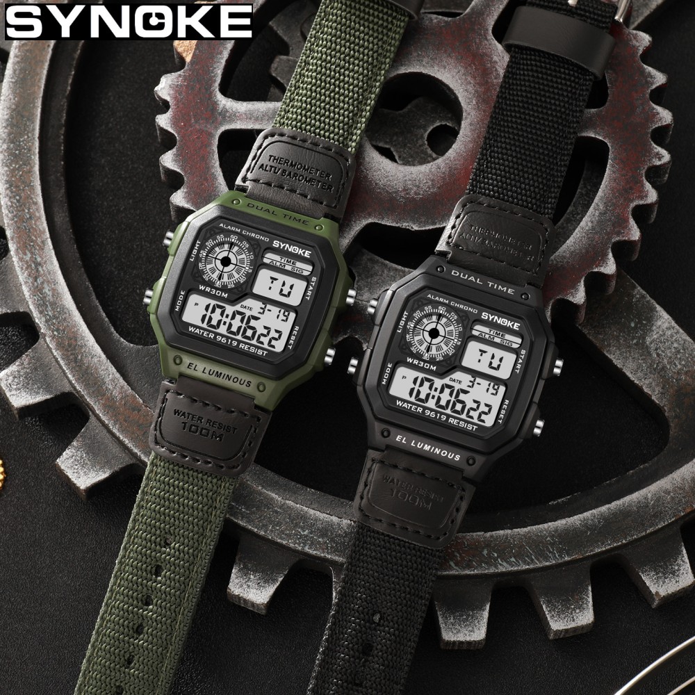 Synoke Outdoor Military Digita - Canvas Strap Watch avis et prix