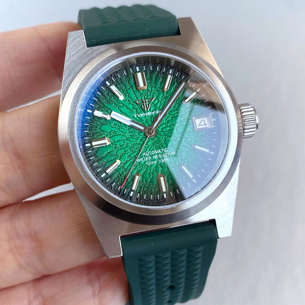 New 38mm Mechanical Watch Men  - Rubber Strap Diver avis et prix