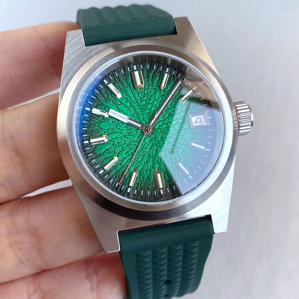 New 38mm Mechanical Watch Men  - Rubber Strap Diver avis et prix
