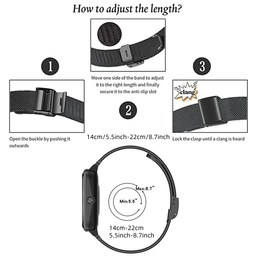 Metal Bands for Huawei Band 6/ - Mesh Strap Metal avis et prix