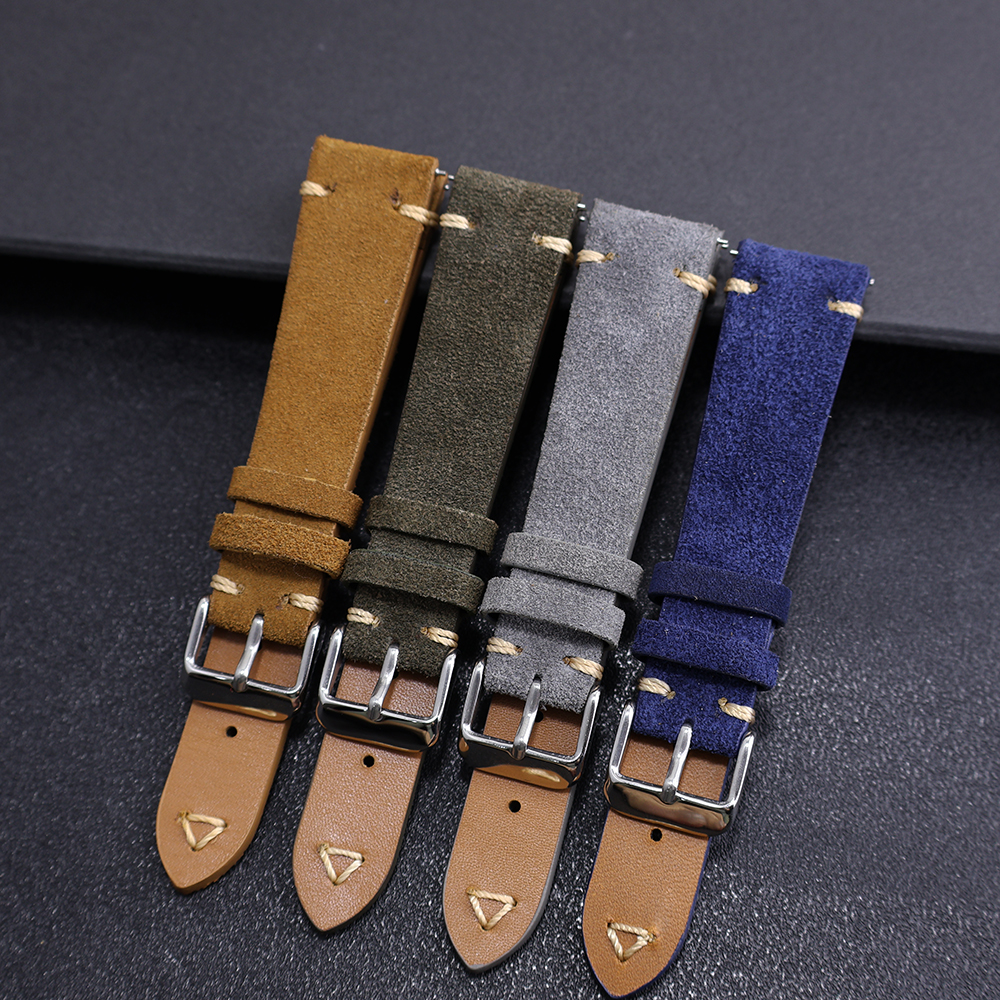 Suede Leather Watch Strap 20mm - Suede Strap Watch avis et prix