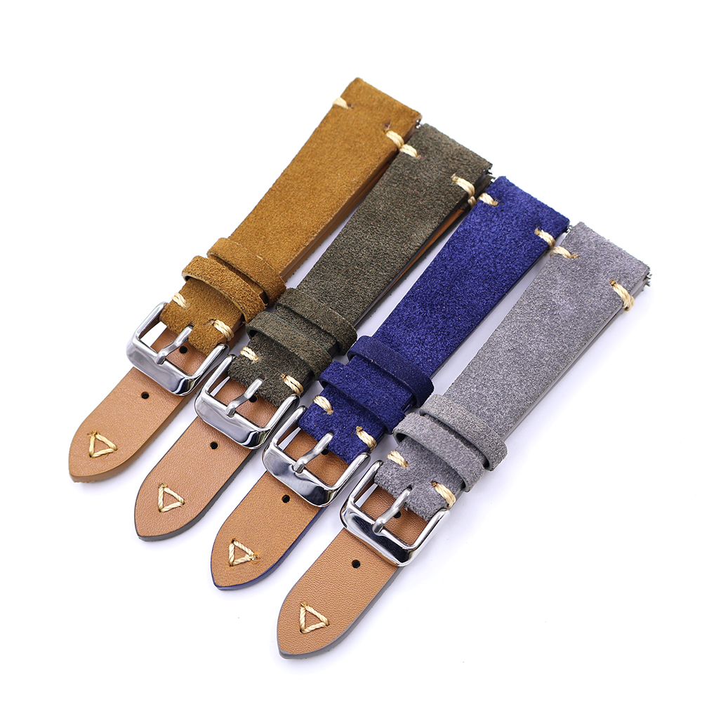 Suede Leather Watch Strap 20mm - Suede Strap Watch avis et prix