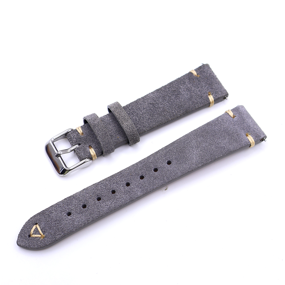 Suede Leather Watch Strap 20mm - Suede Strap Watch avis et prix