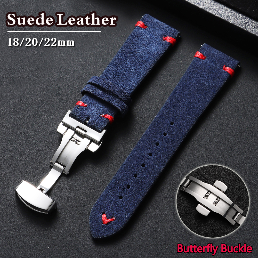 Suede Leather Watch Strap 18mm - Suede Strap Watch avis et prix