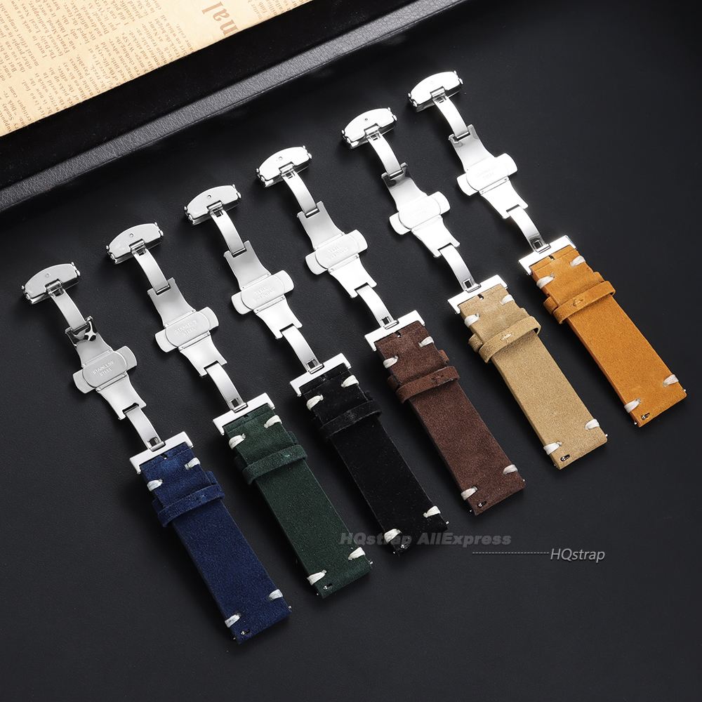 Suede Leather Watch Strap 18mm - Suede Strap Watch avis et prix