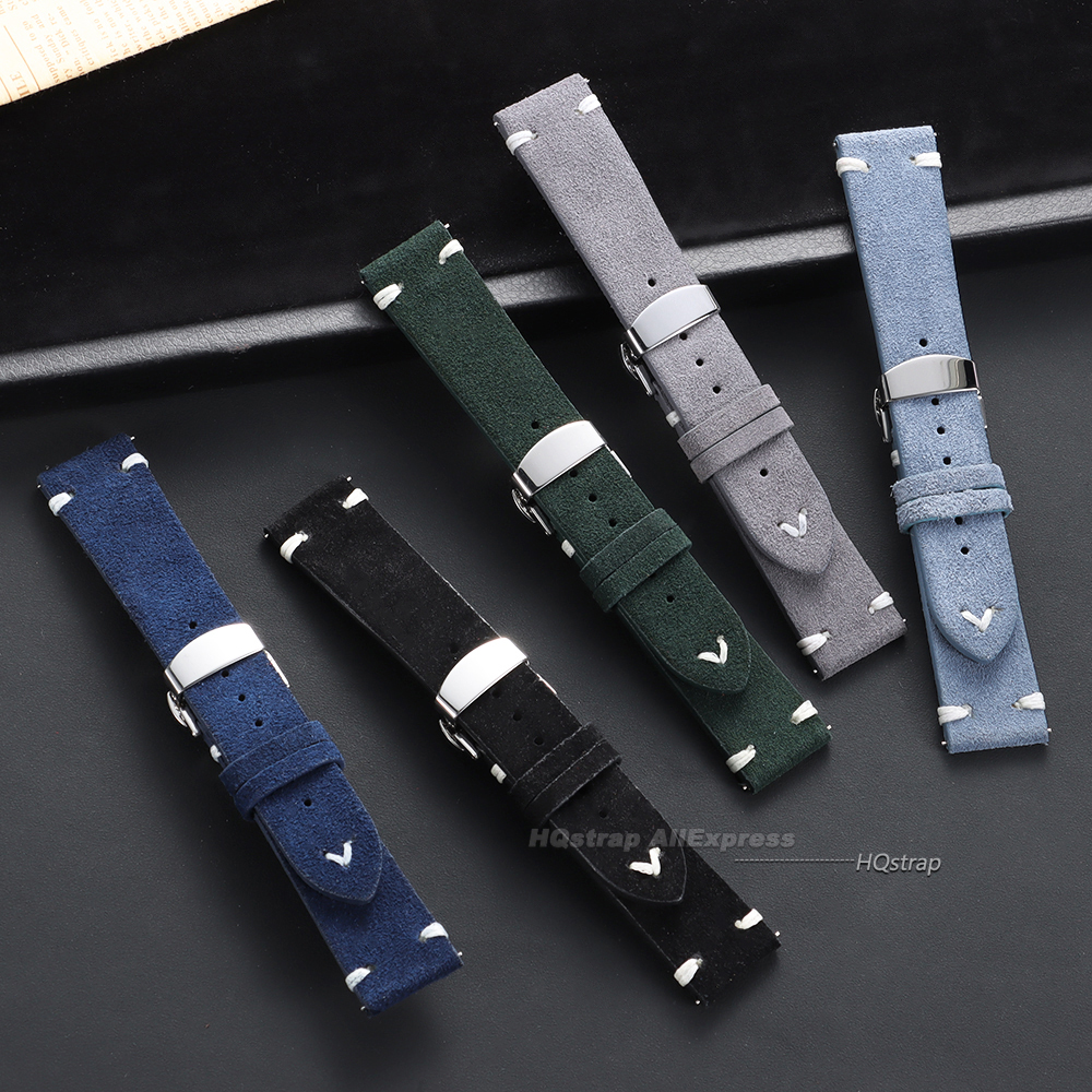 Suede Leather Watch Strap 18mm - Suede Strap Watch avis et prix