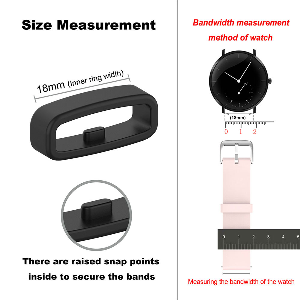18 20 22mm Watch Band Ring Rub - Silicone Watch Band 22Mm avis et prix