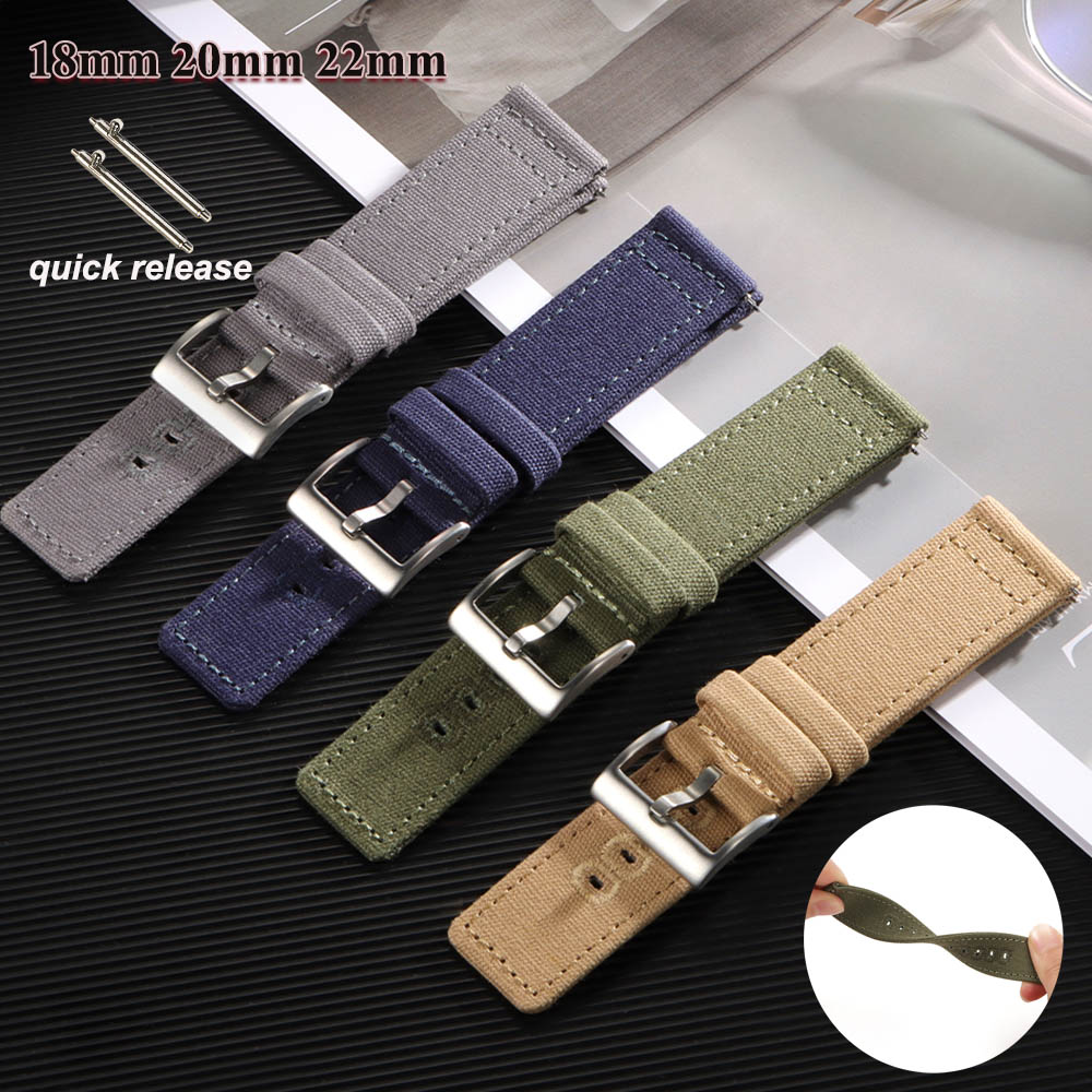 Nylon Woven Canvas Watch Band  - Perlon Strap Woven avis et prix