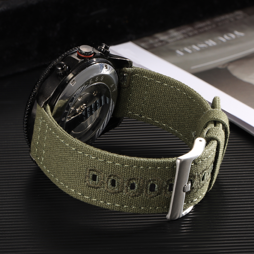 Nylon Woven Canvas Watch Band  - Perlon Strap Woven avis et prix