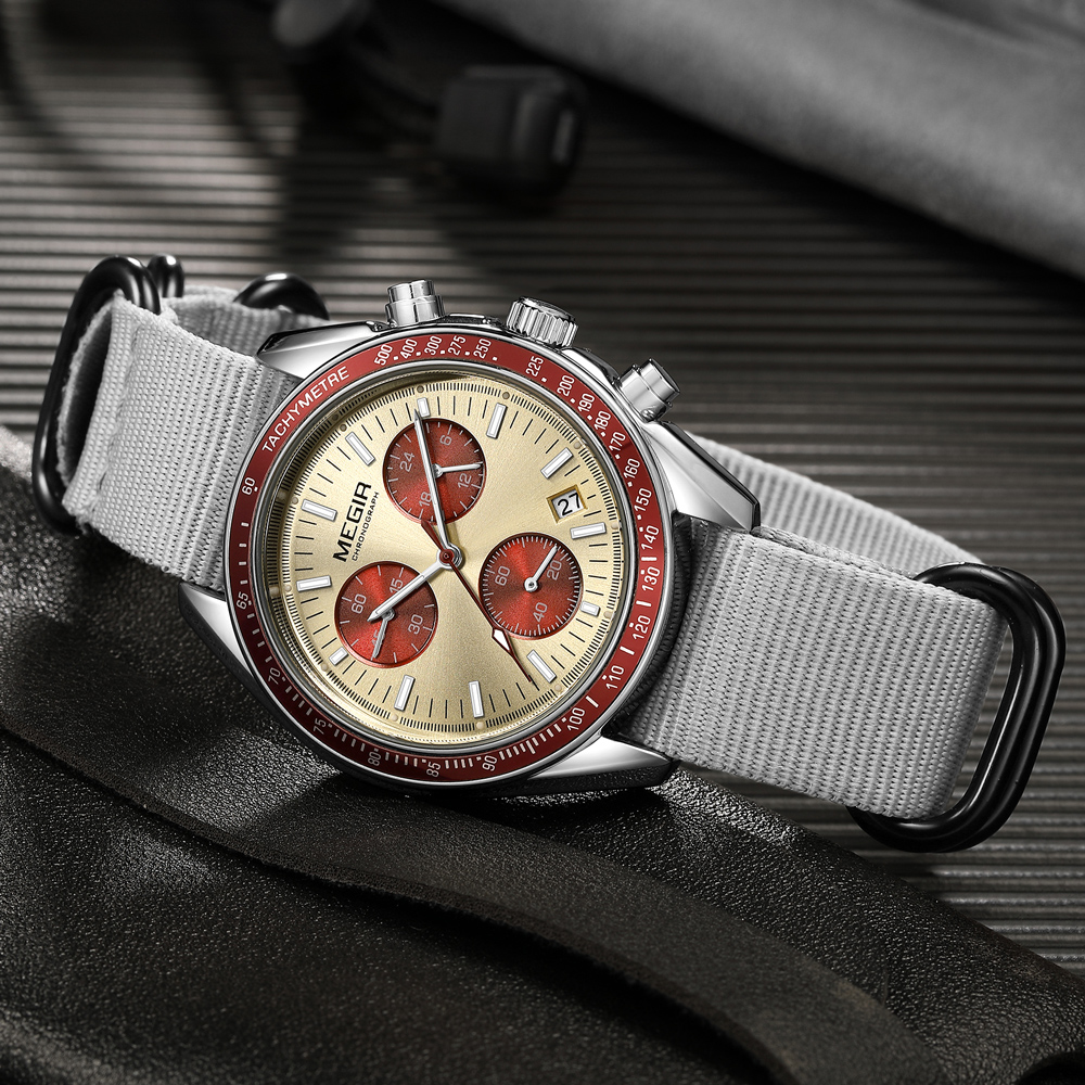 MEGIR New Luxury Men's Watches - Canvas Strap Watch avis et prix