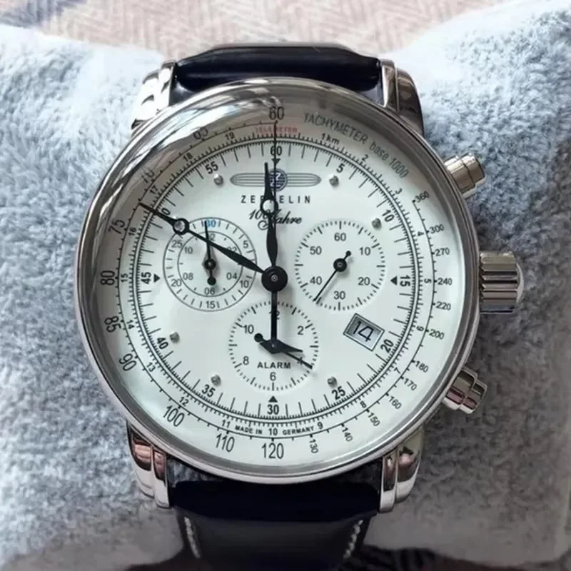 Zeppelin Airship Automatic Dat - Leather Watch Band Men avis et prix