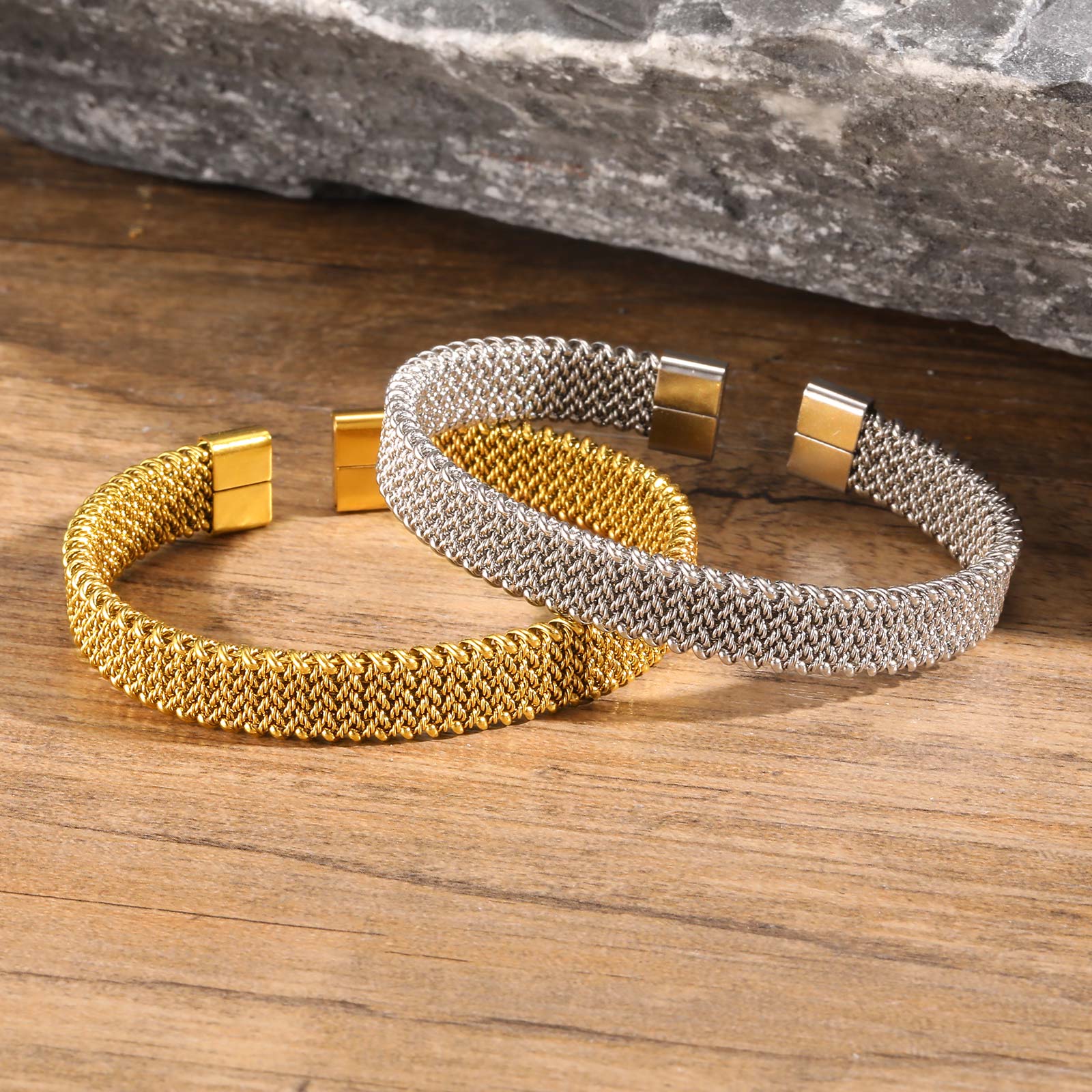 10mm Braided Stretch Strap Ope - Mesh Strap Metal avis et prix