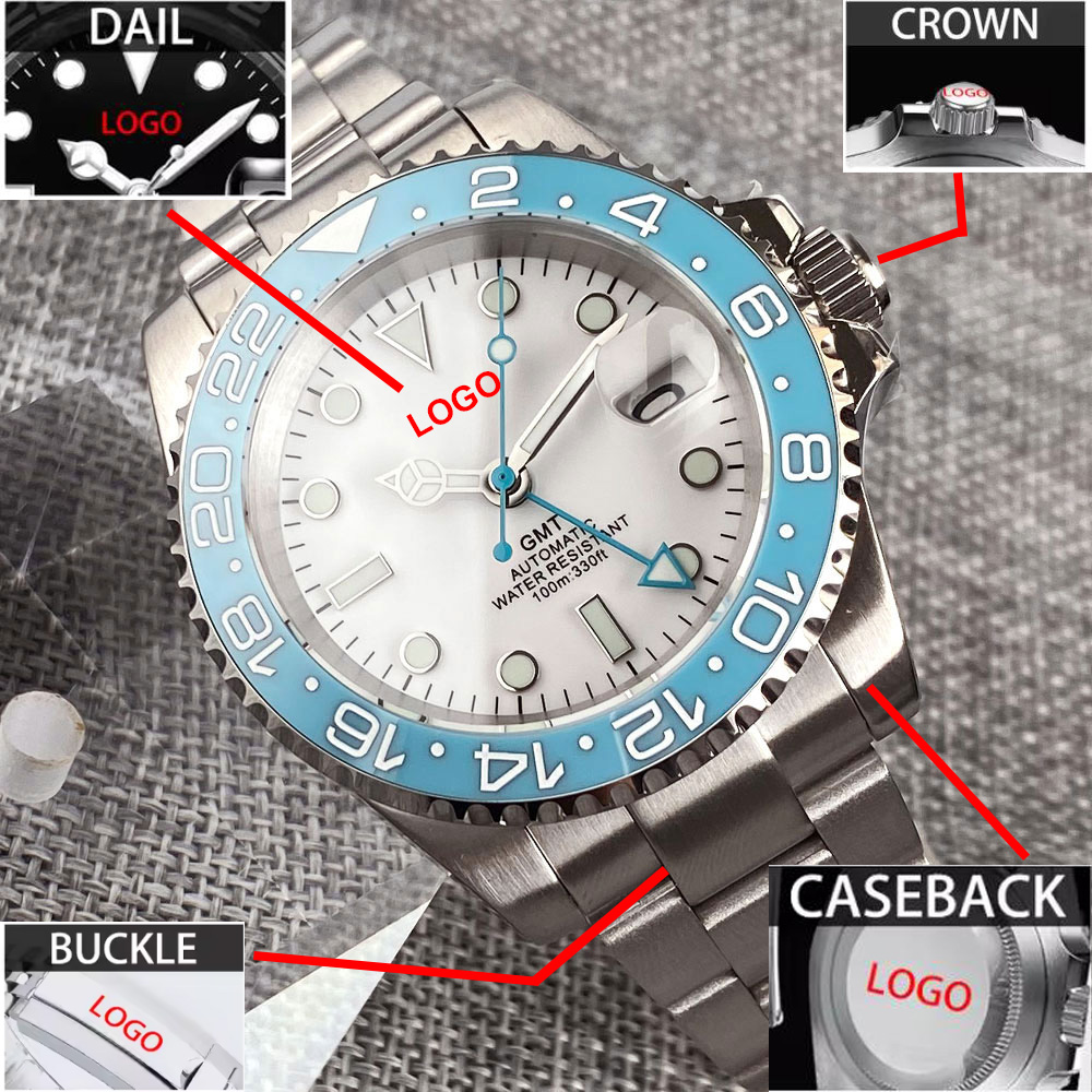 Customized 40mm Ice Blue Dial  - Stainless Bracelet Diver avis et prix