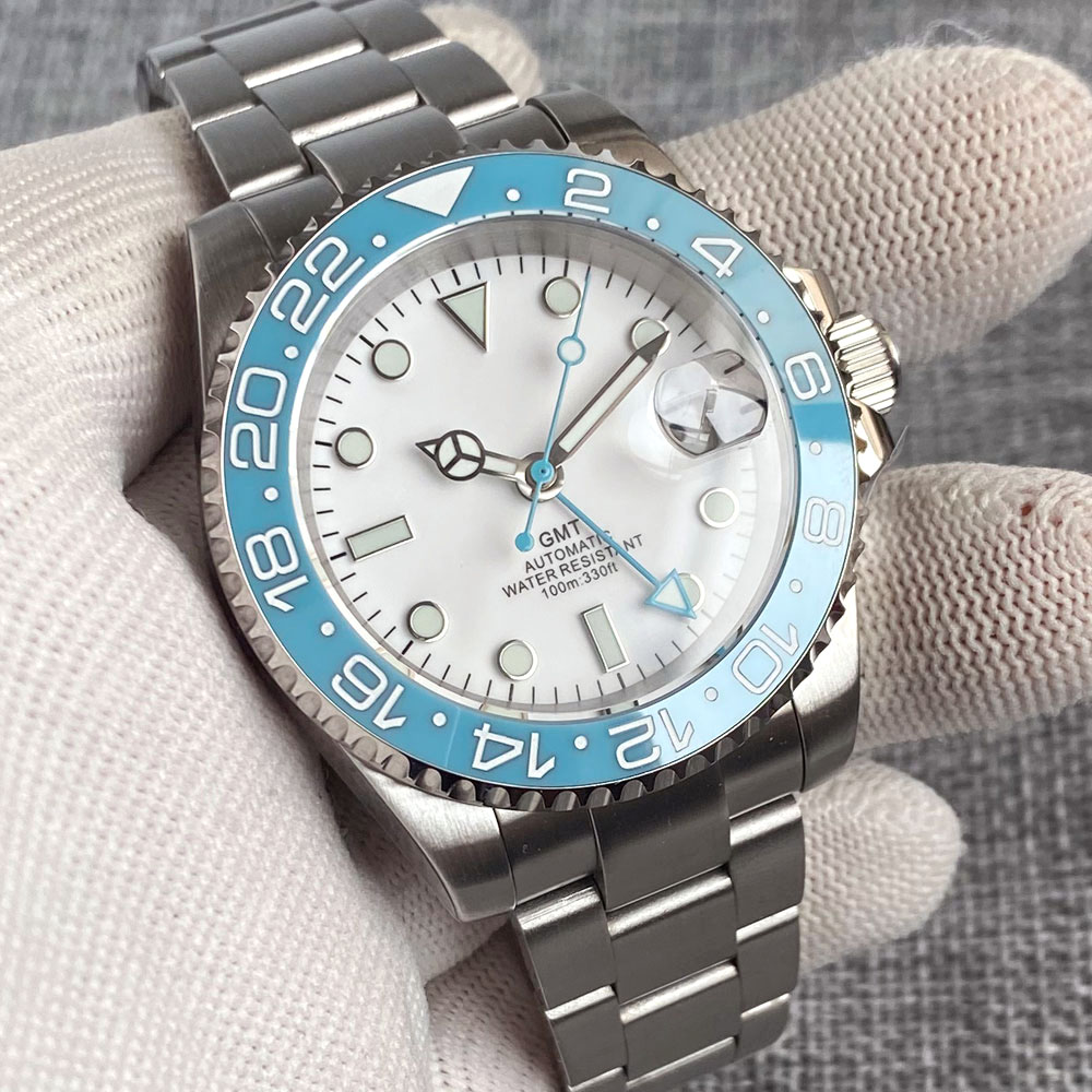 Customized 40mm Ice Blue Dial  - Stainless Bracelet Diver avis et prix