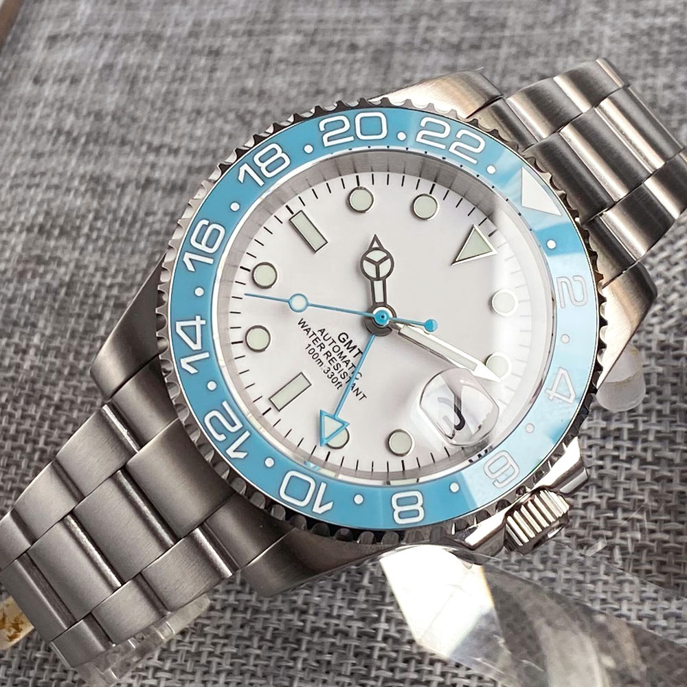 Customized 40mm Ice Blue Dial  - Stainless Bracelet Diver avis et prix