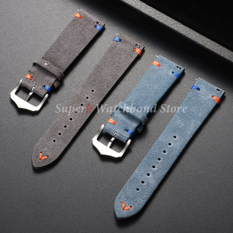 Suede Leather Watch Strap 18mm - Suede Strap Watch avis et prix