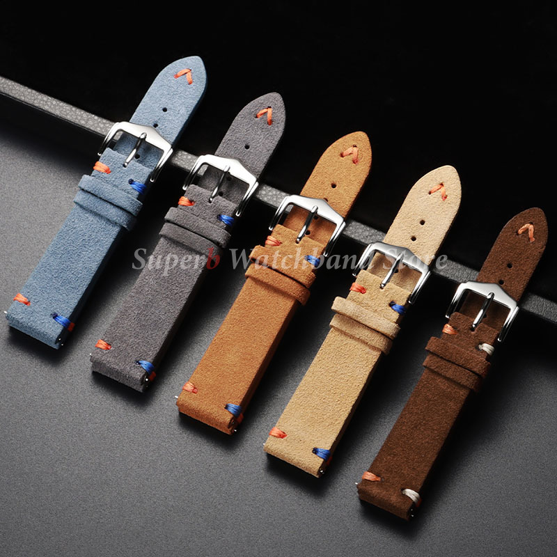 Suede Leather Watch Strap 18mm - Suede Strap Watch avis et prix