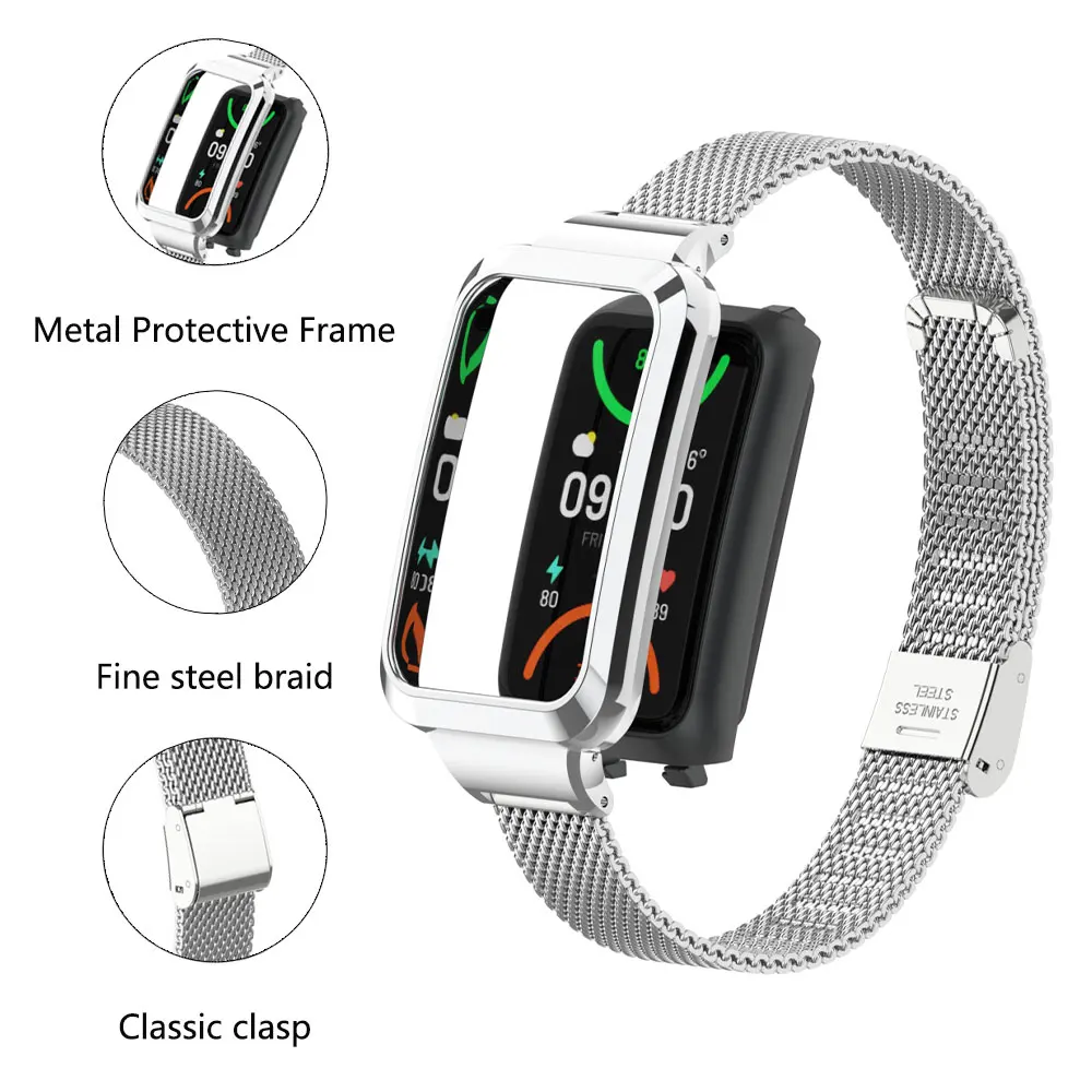 Suitable for Oppo Band 2 Stain - Mesh Strap Metal avis et prix