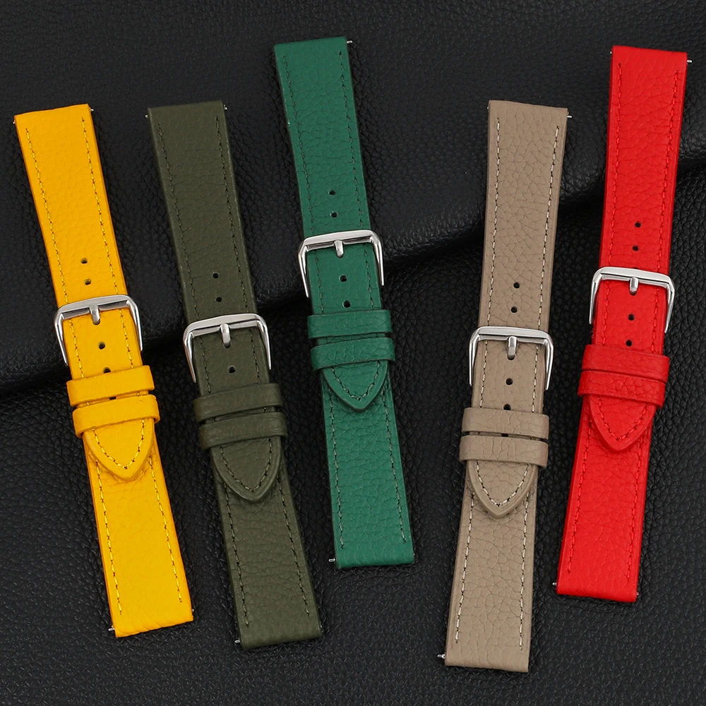 Universal Genuine Leather Watc - Leather Strap Quick Release avis et prix