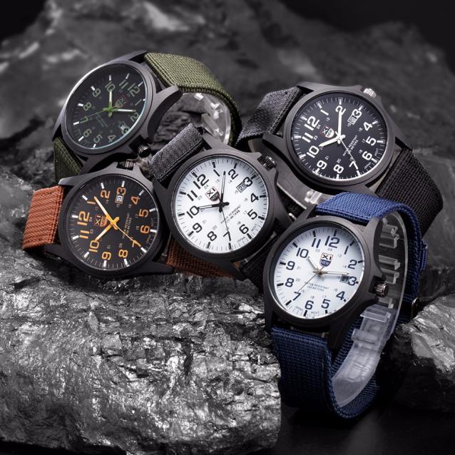 Men'S Quartz Watch Student Sim - Tropic Strap Vintage avis et prix
