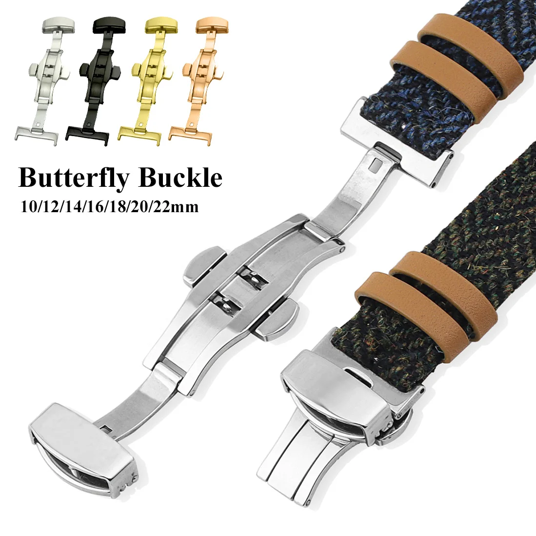 Stainless Steel Butterfly Fold - Rubber Strap Diver avis et prix
