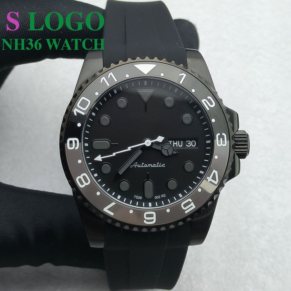 40MM NH36 Watch Black Men's St - Stainless Bracelet Diver avis et prix