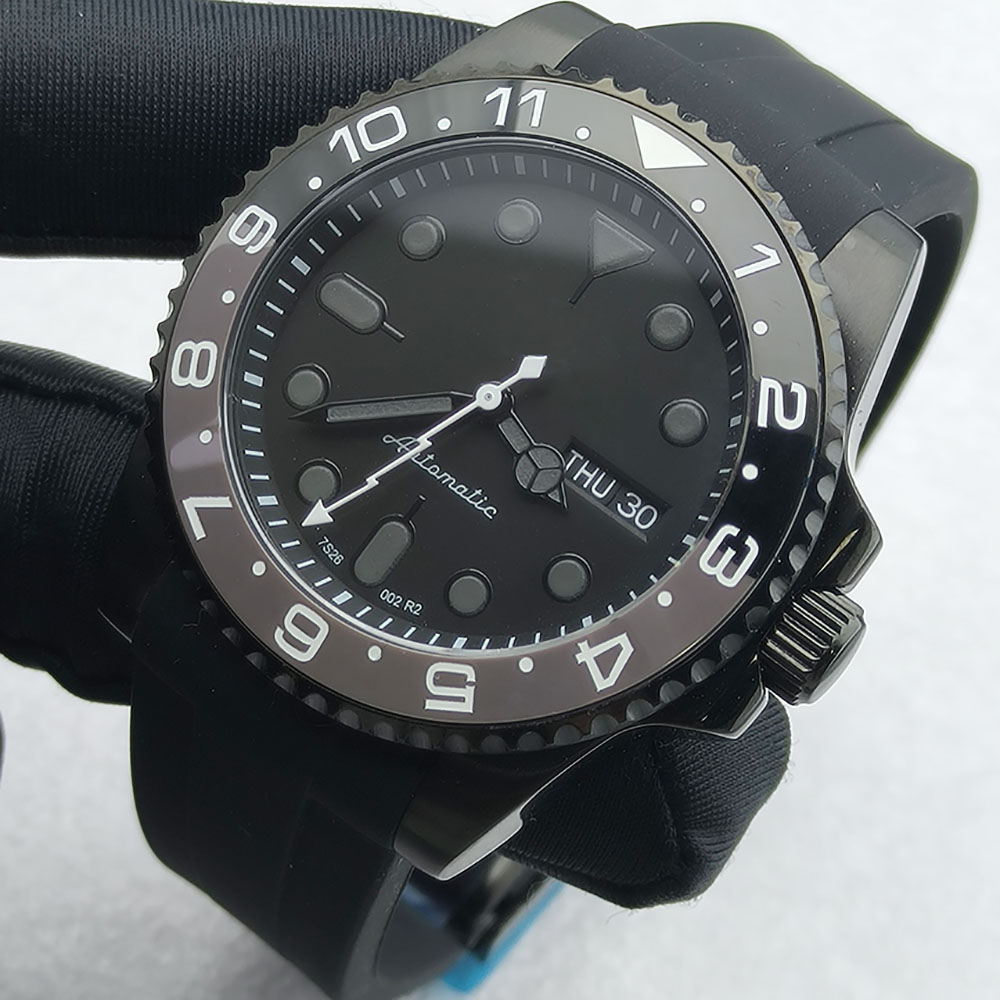 40MM NH36 Watch Black Men's St - Stainless Bracelet Diver avis et prix