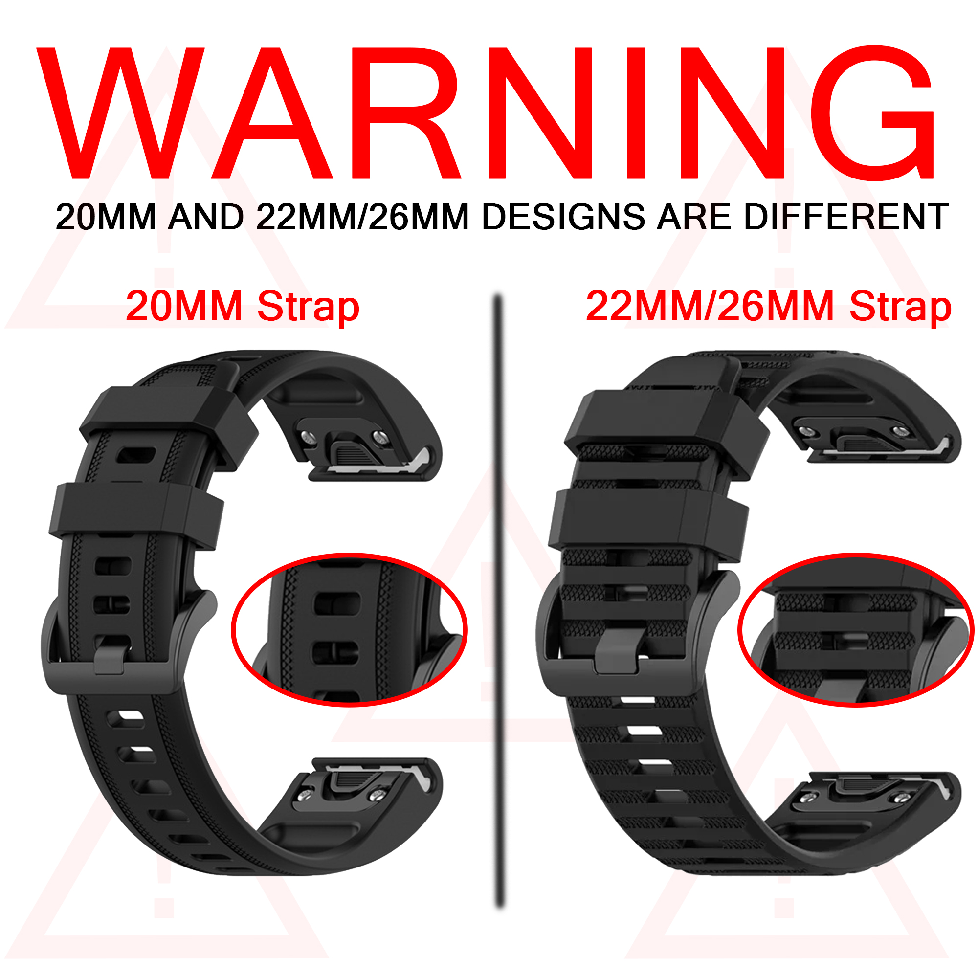 QuickFit 26mm 20mm 22mm Watchb - Silicone Watch Band 22Mm avis et prix