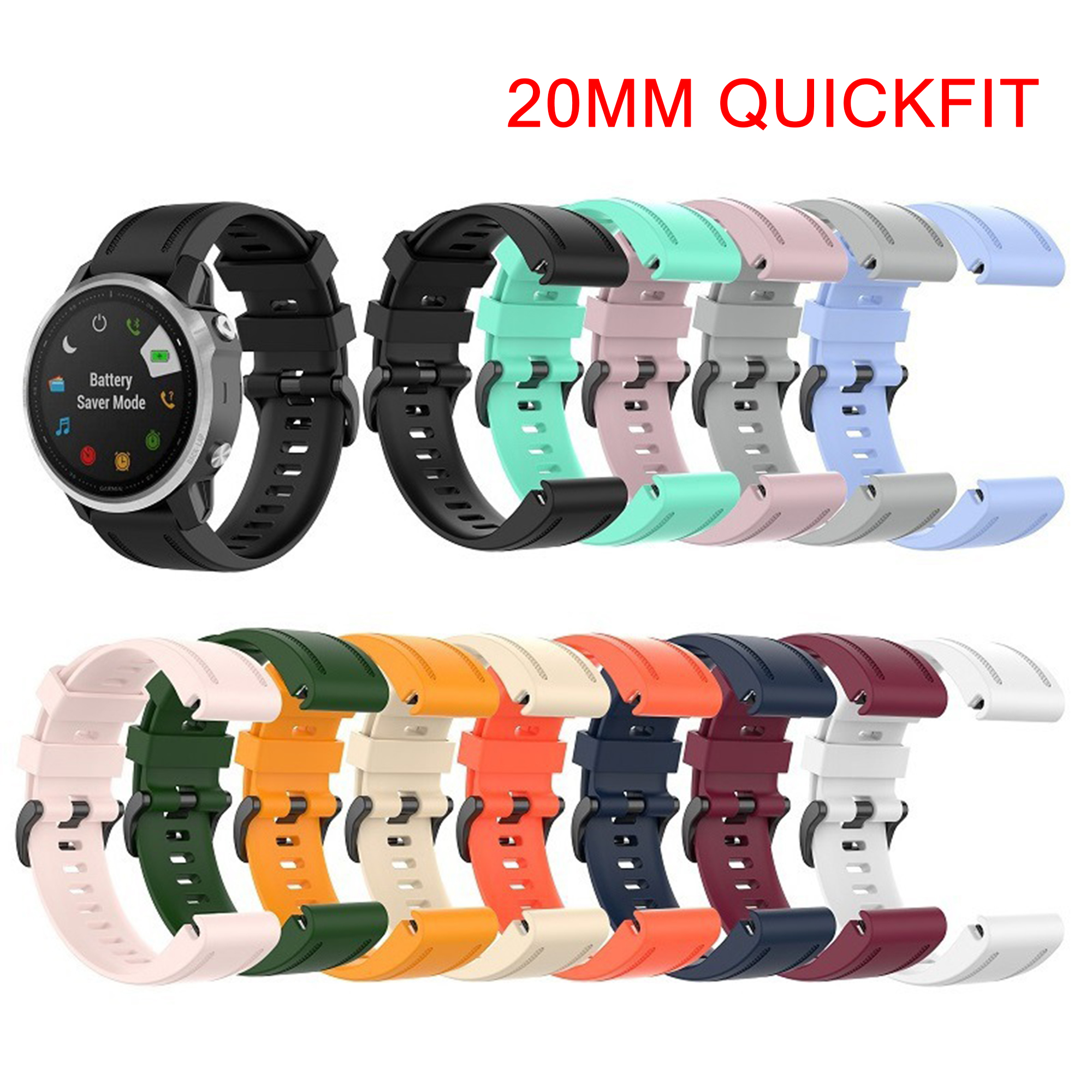 QuickFit 26mm 20mm 22mm Watchb - Silicone Watch Band 22Mm avis et prix
