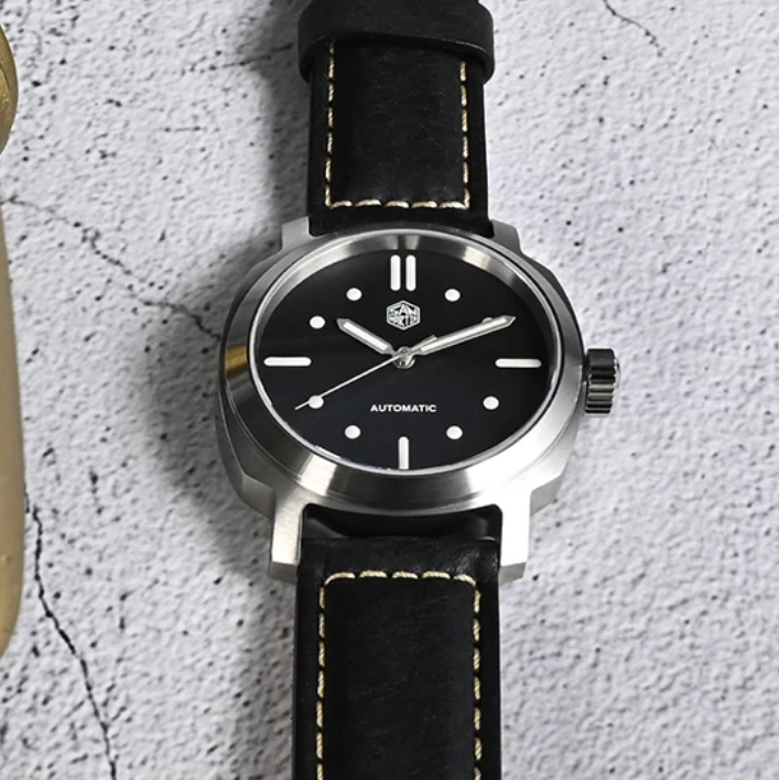 San Martin Mens Pilot Watches  - Leather Strap Quick Release avis et prix