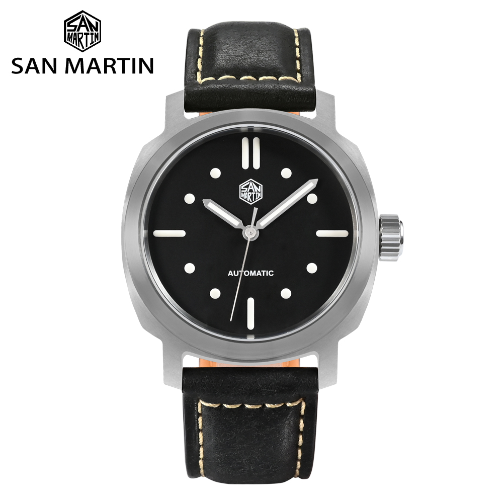 San Martin Mens Pilot Watches  - Leather Strap Quick Release avis et prix