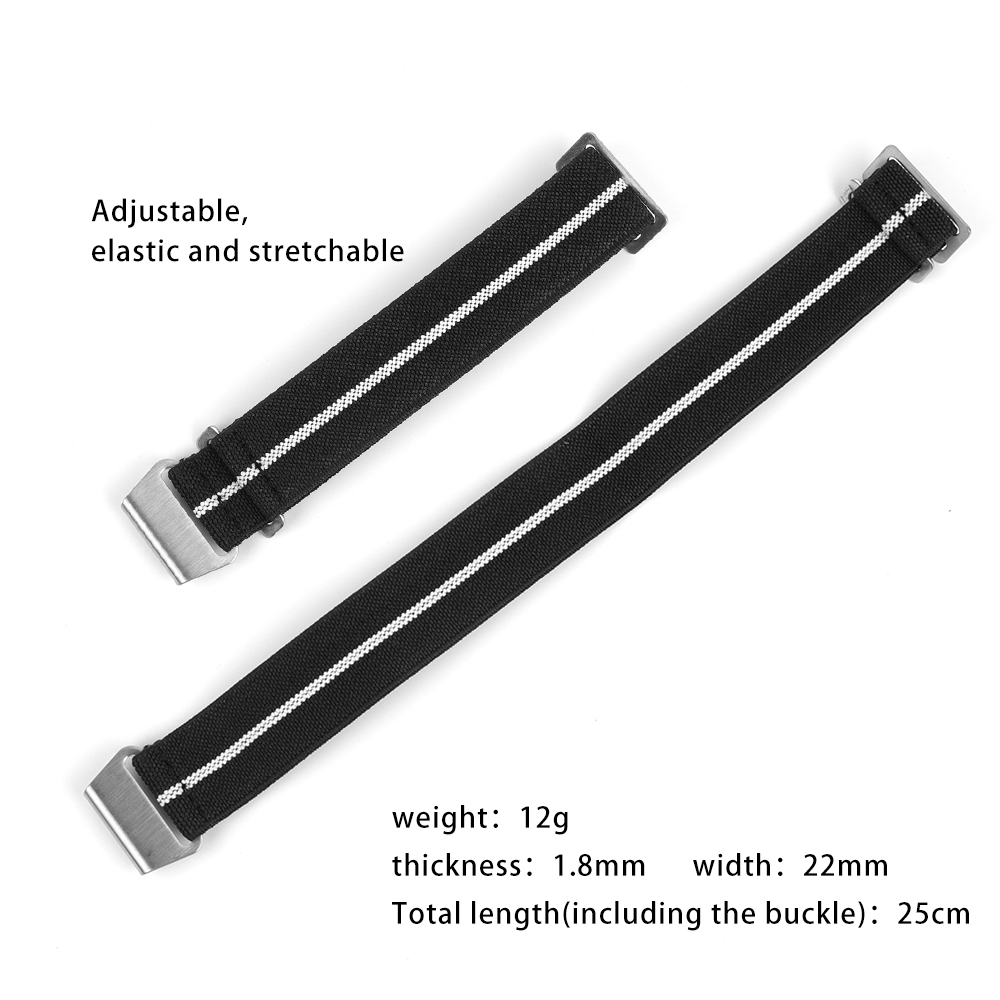 Nylon Watch Band 18mm 20mm 22m - Parachute Strap Elastic avis et prix