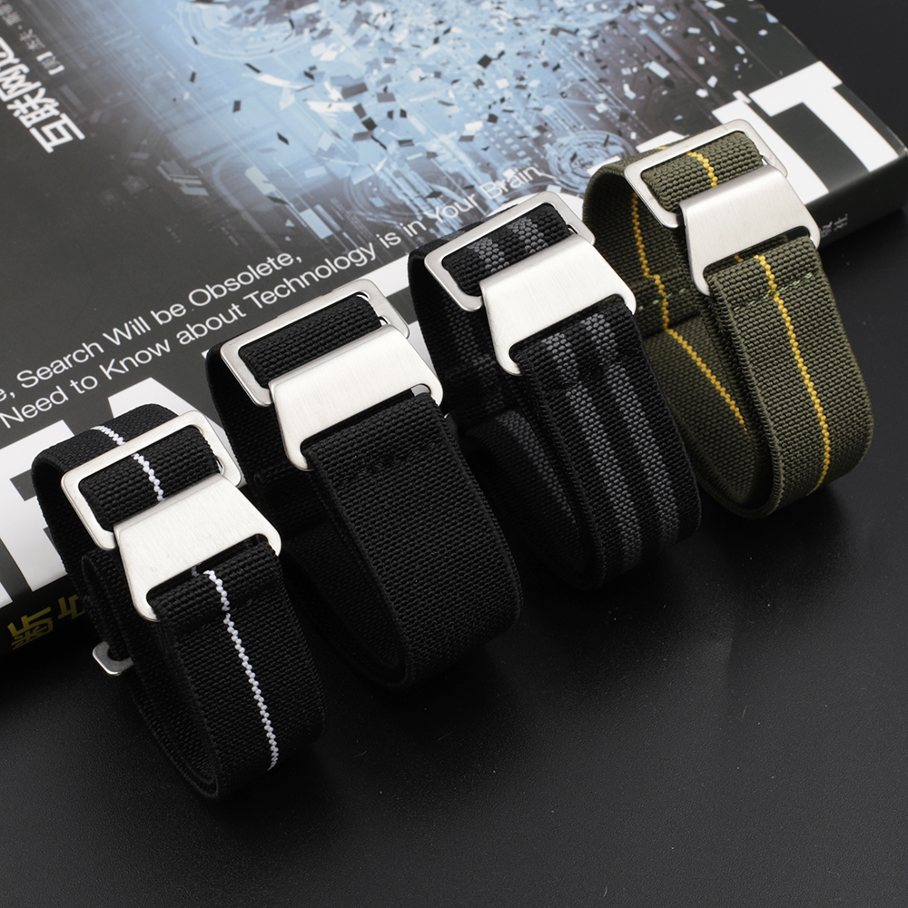 Nylon Watch Band 18mm 20mm 22m - Parachute Strap Elastic avis et prix