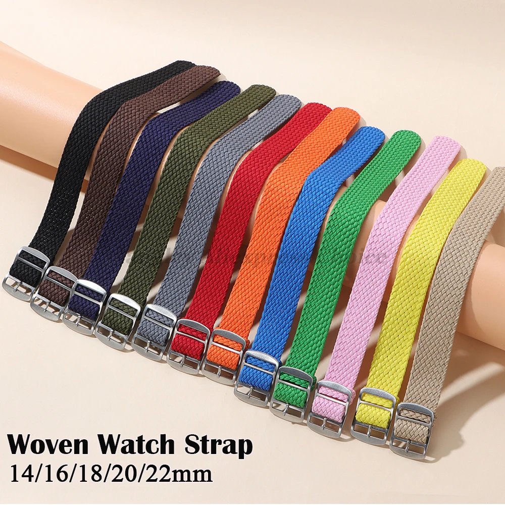 14mm 16mm 18mm 20mm 22mm Fabri - Perlon Strap Woven avis et prix