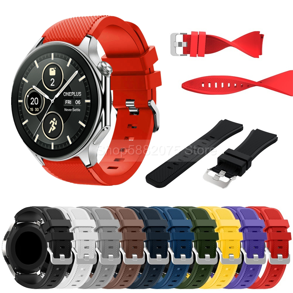 22mm Silicone Strap For OPPO W - Silicone Watch Band 22Mm avis et prix