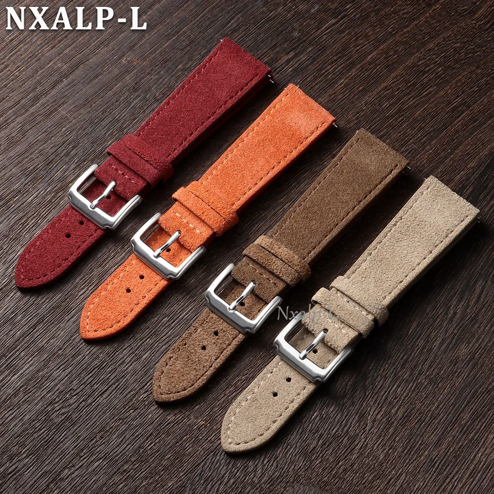 Durable Suede Cowhide Watch St - Suede Strap Watch avis et prix