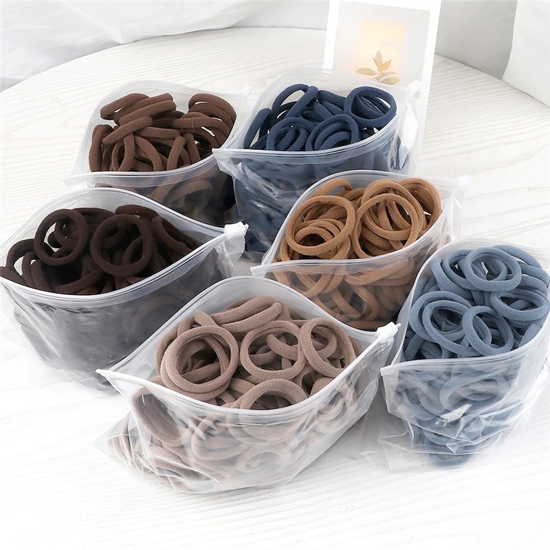 50PCS/Set Women Girls Basic Ha - Silicone Band Women avis et prix