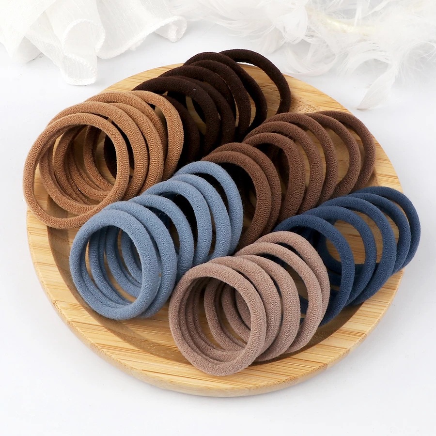 50PCS/Set Women Girls Basic Ha - Silicone Band Women avis et prix