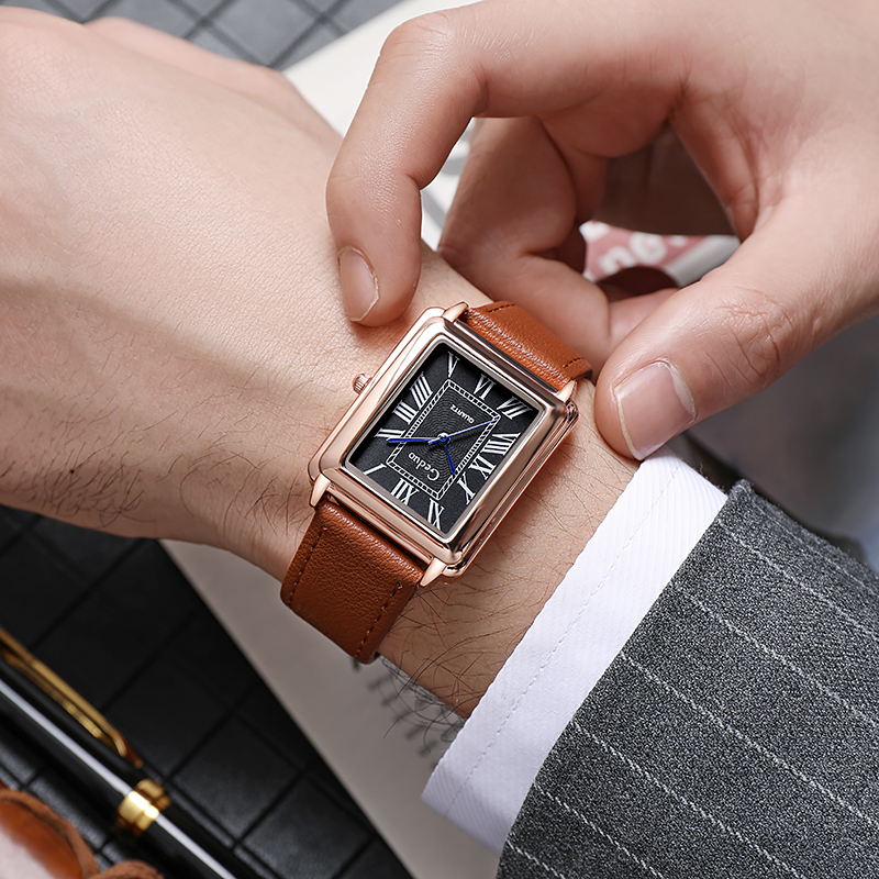 New Fashion Luxury Designer Re - Leather Watch Band Men avis et prix