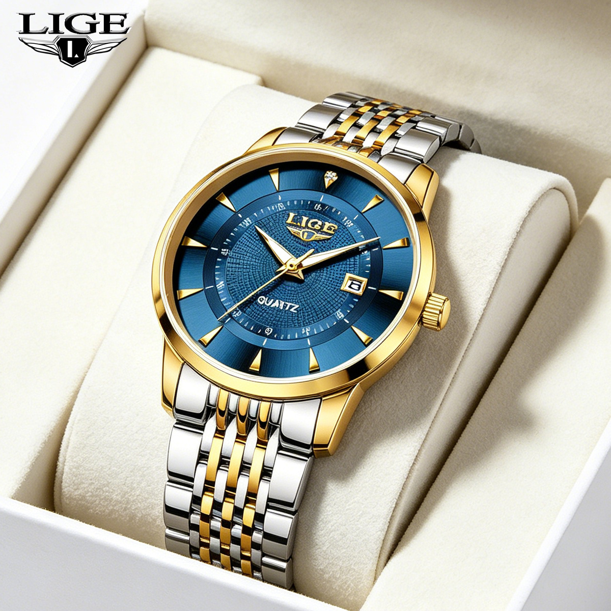 LIGE New 2025 Luxury Man Watch - Stainless Bracelet Diver avis et prix