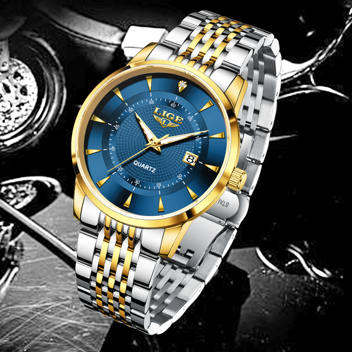 LIGE New 2025 Luxury Man Watch - Stainless Bracelet Diver avis et prix
