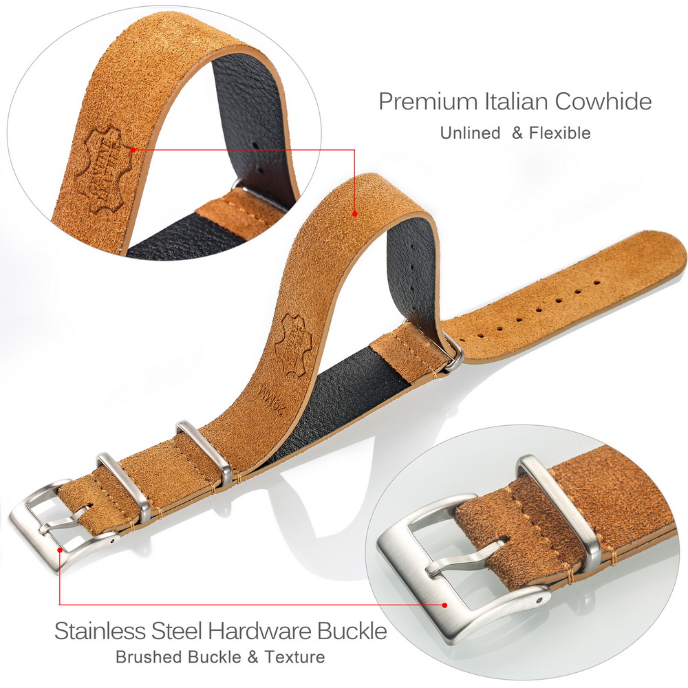 HEMSUT Genuine Leather Watch B - Tropic Strap Vintage avis et prix