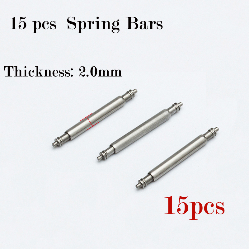 15pcs Watch Band Pin 2.0mm Dia - Spring Bar Tool Set avis et prix